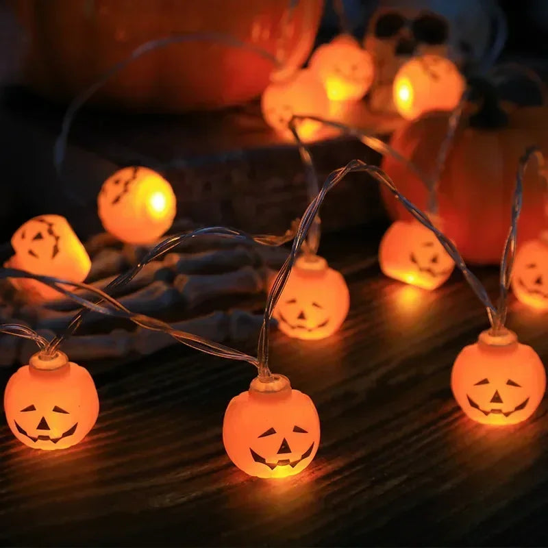 Halloween ghost pumpkin skull LED string lights