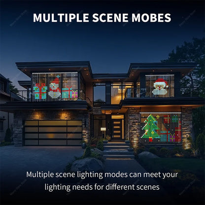 256/400 LED smart Christmas curtain lights with app