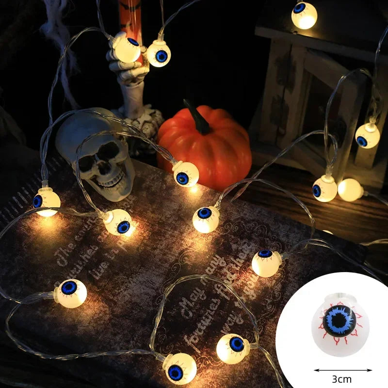 Halloween ghost pumpkin skull LED string lights