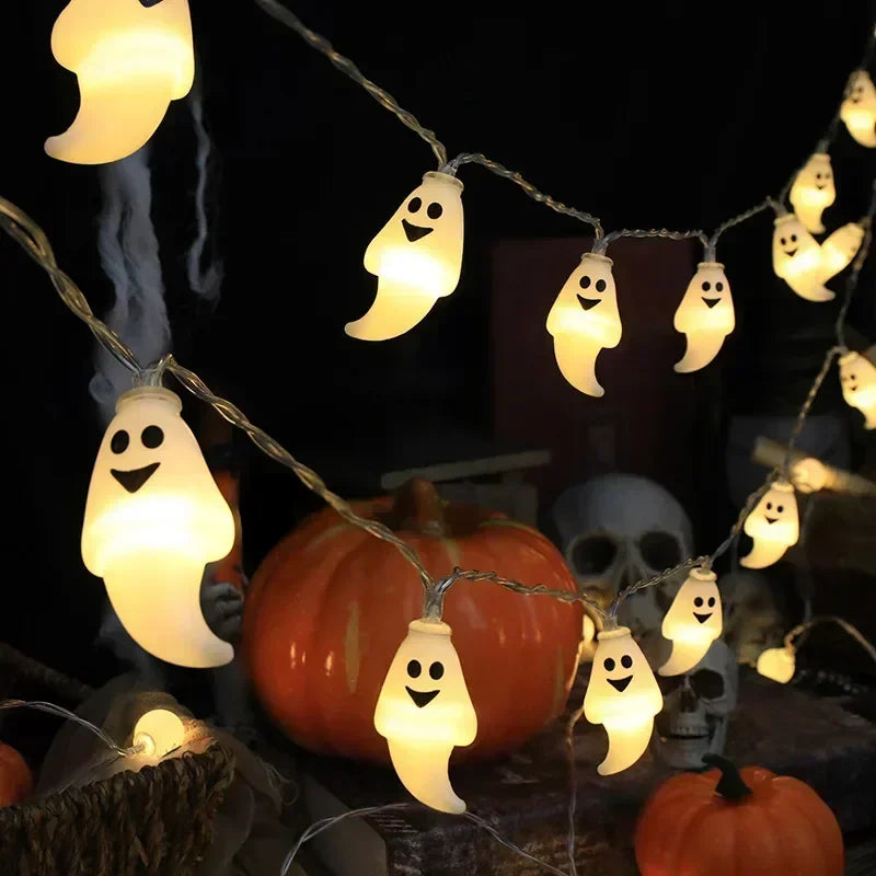 Halloween ghost pumpkin skull LED string lights
