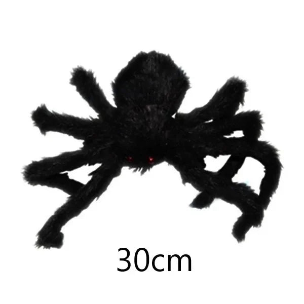 Large plush spider Halloween decoration for indoor and outdoor party decor
