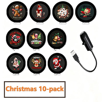 Flexible Christmas snow and Santa projection lights