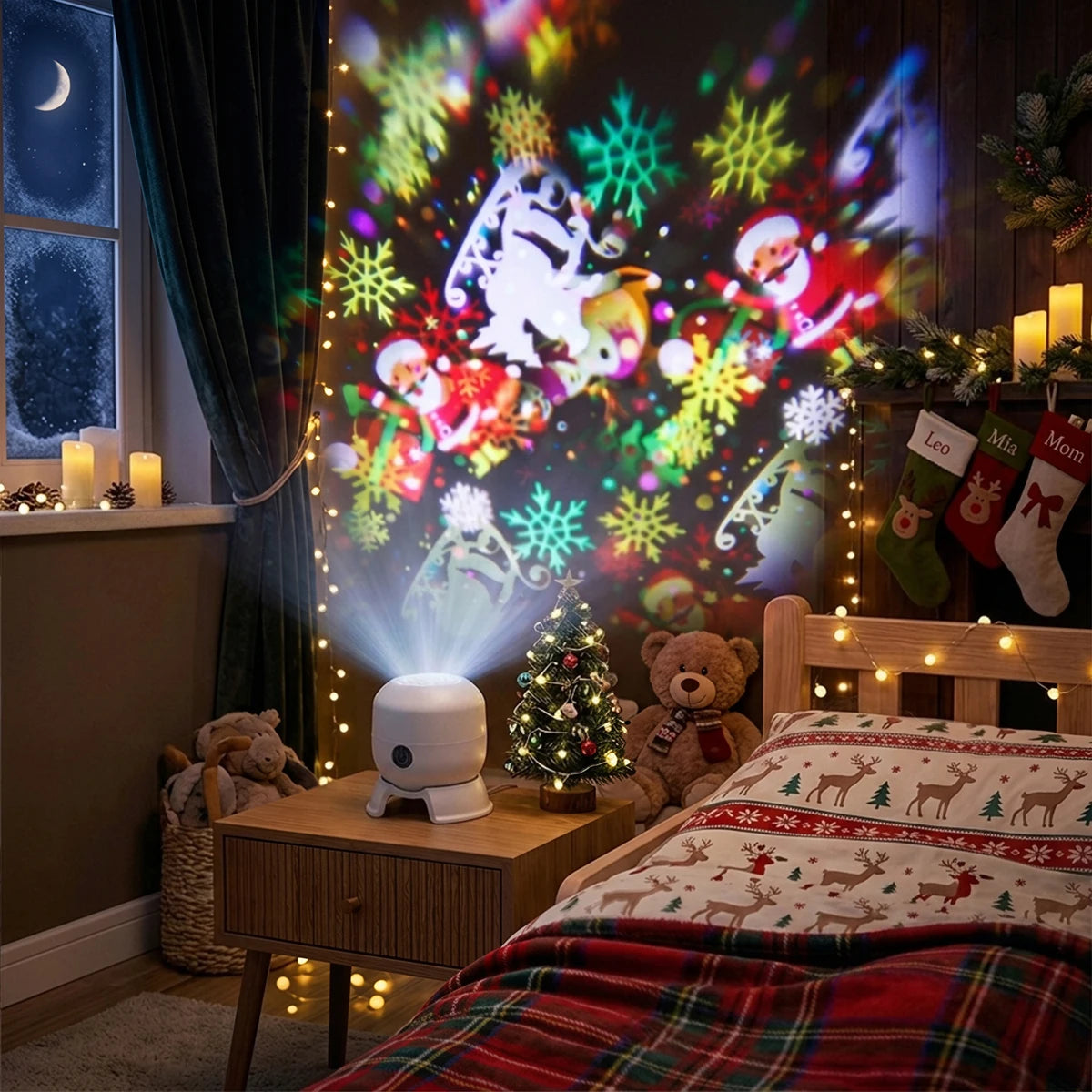 22-pattern rotating LED Christmas projector light