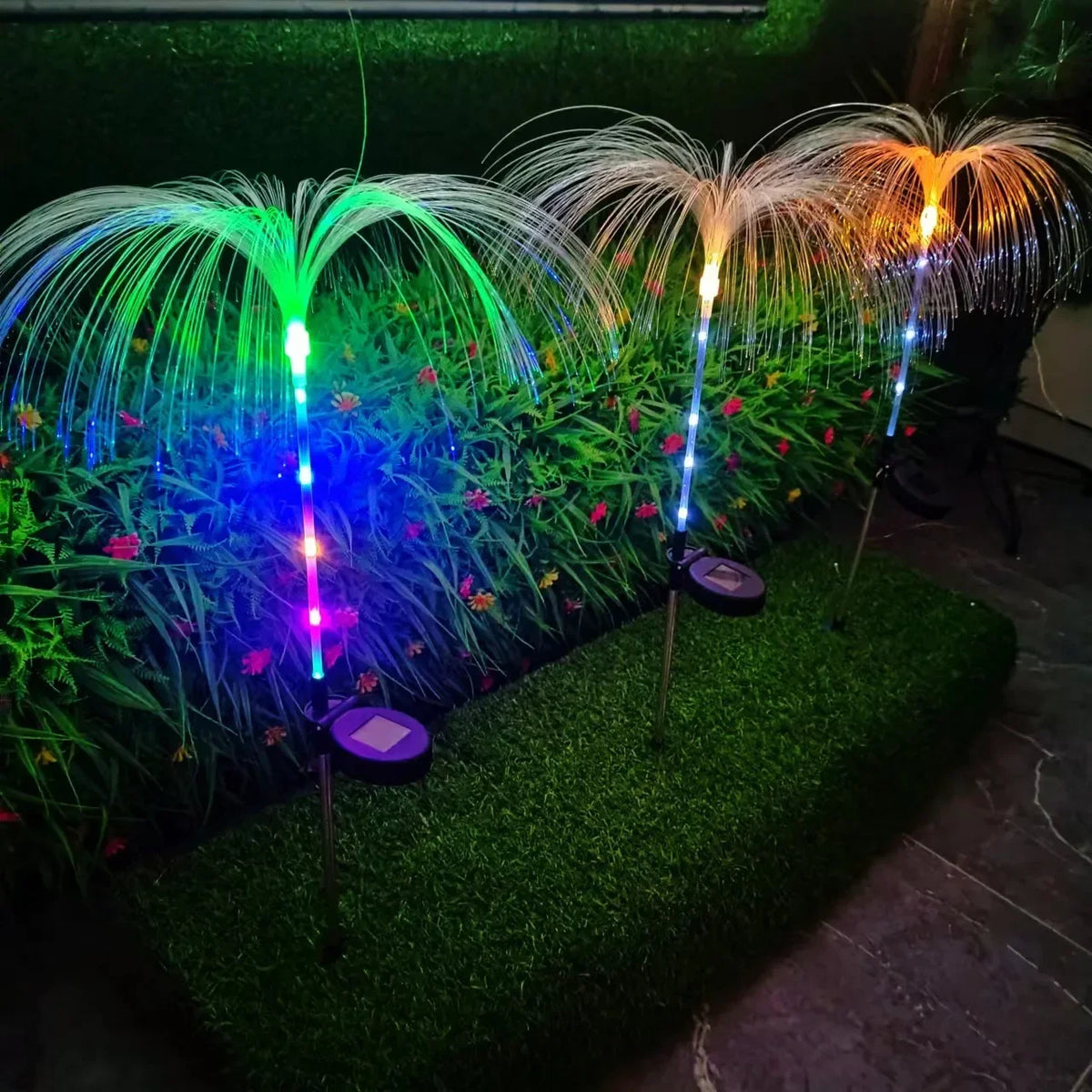 Solar Christmas garden pathway lights for outdoor decor
