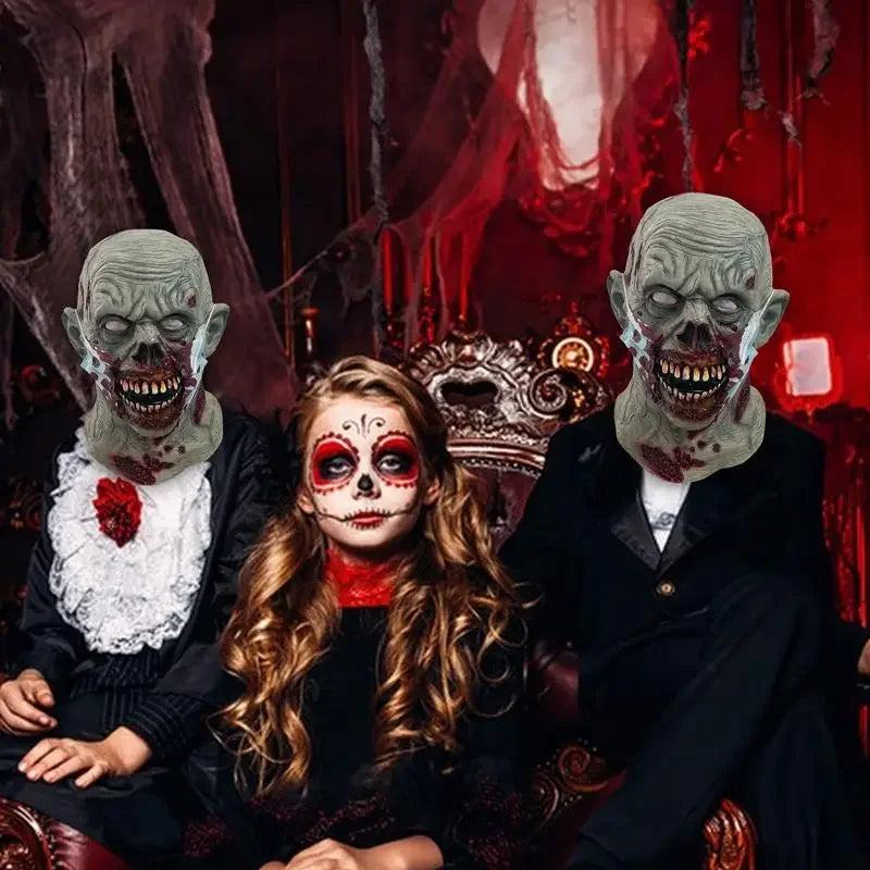 Zombie Halloween horror mask for cosplay and parties