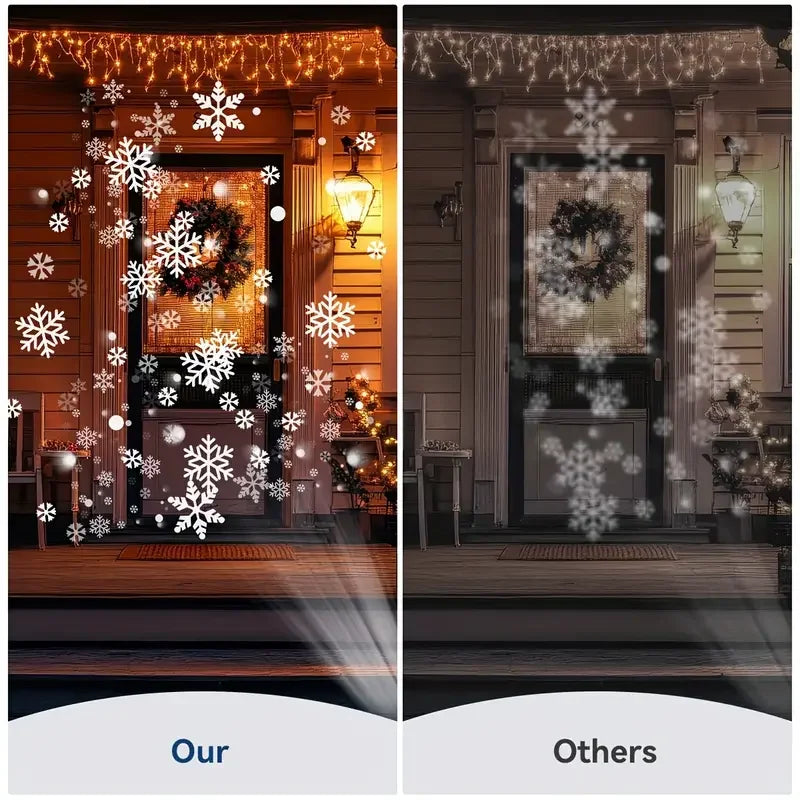 USB LED snowflake Christmas projector light