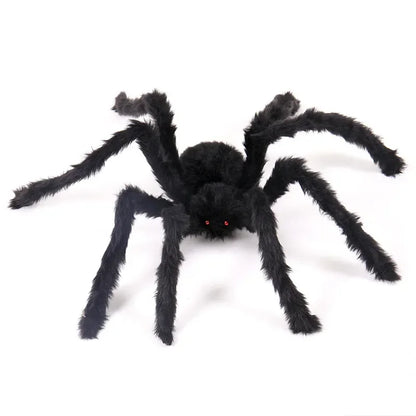 Large plush spider Halloween decoration for indoor and outdoor party decor
