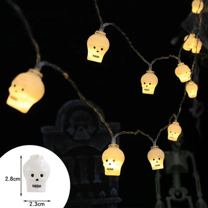 Halloween ghost pumpkin skull LED string lights
