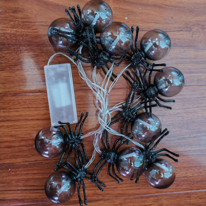10 LED spider string lights for Halloween party decor