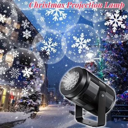 USB LED snowflake Christmas projector light