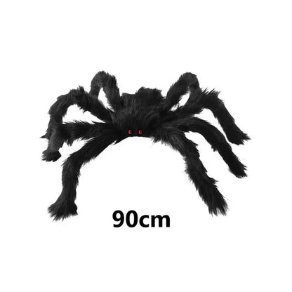 Large plush spider Halloween decoration for indoor and outdoor party decor