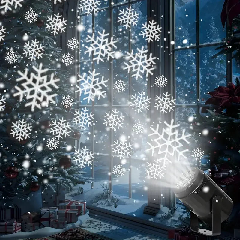 USB LED snowflake Christmas projector light