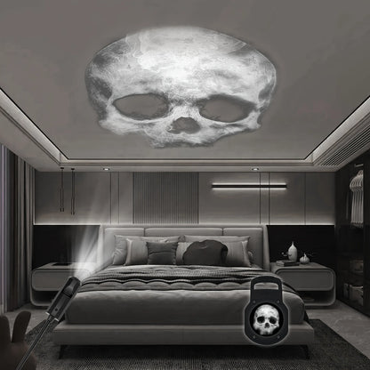 USB LED Halloween projection lamp with ghost and spider patterns