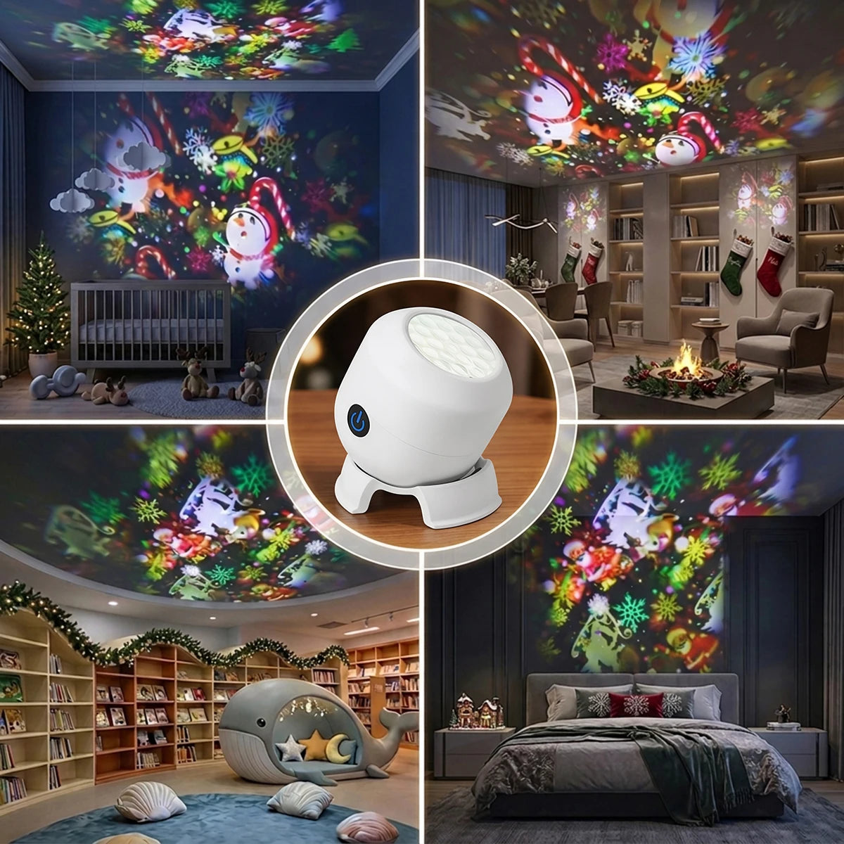 22-pattern rotating LED Christmas projector light