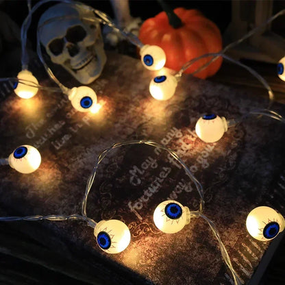 Halloween ghost pumpkin skull LED string lights
