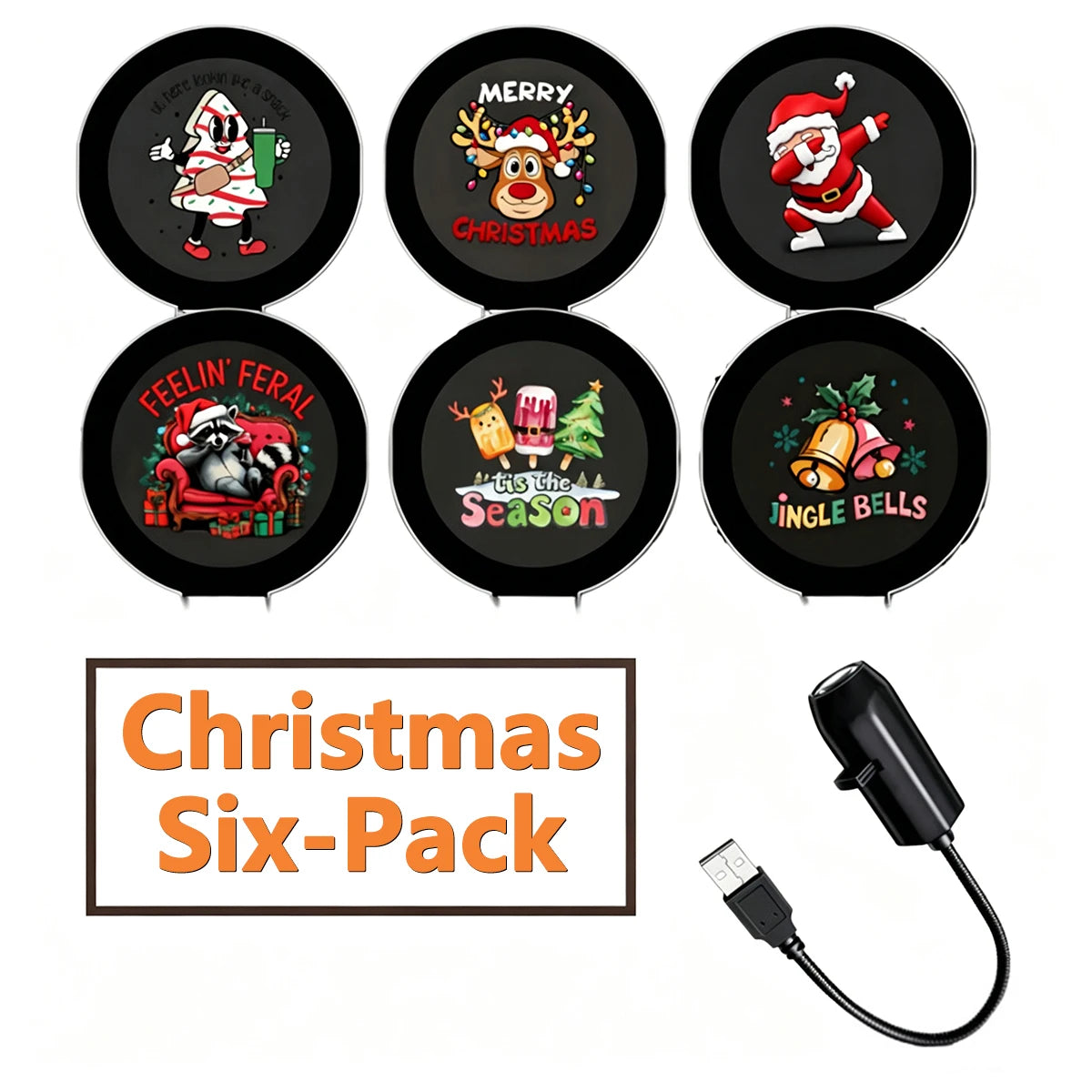 Flexible Christmas snow and Santa projection lights