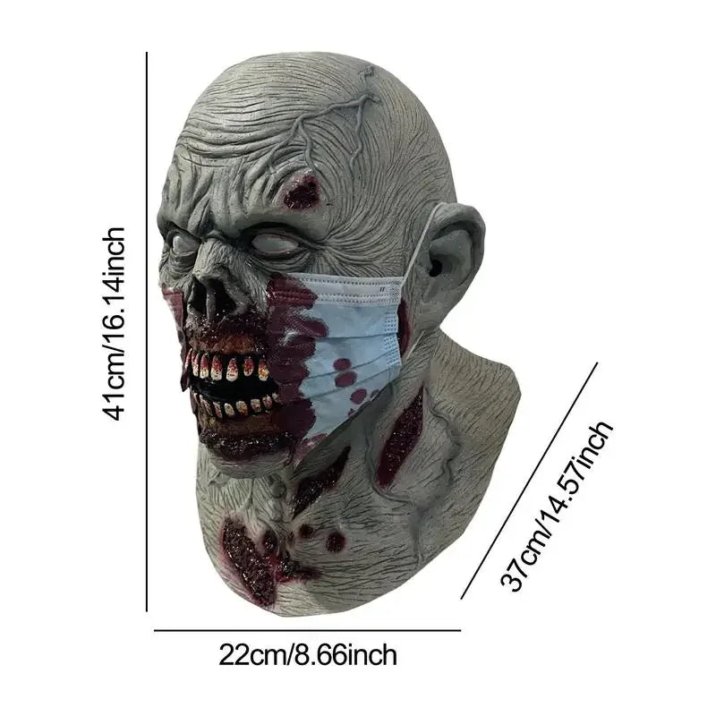 Zombie Halloween horror mask for cosplay and parties