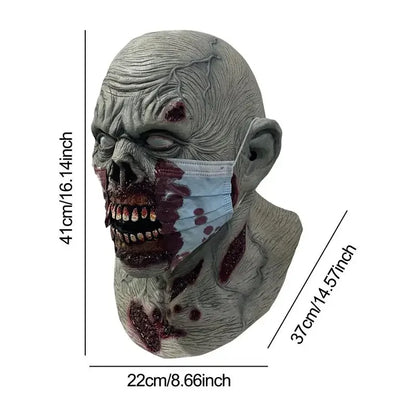 Zombie Halloween horror mask for cosplay and parties