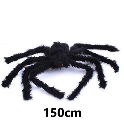 Large plush spider Halloween decoration for indoor and outdoor party decor