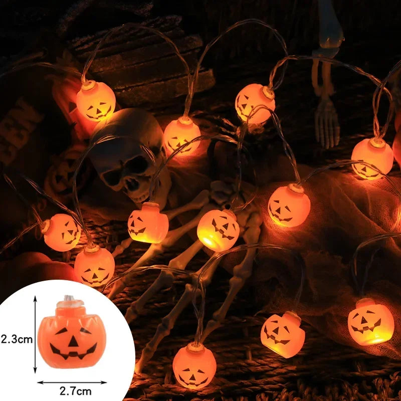 Halloween ghost pumpkin skull LED string lights
