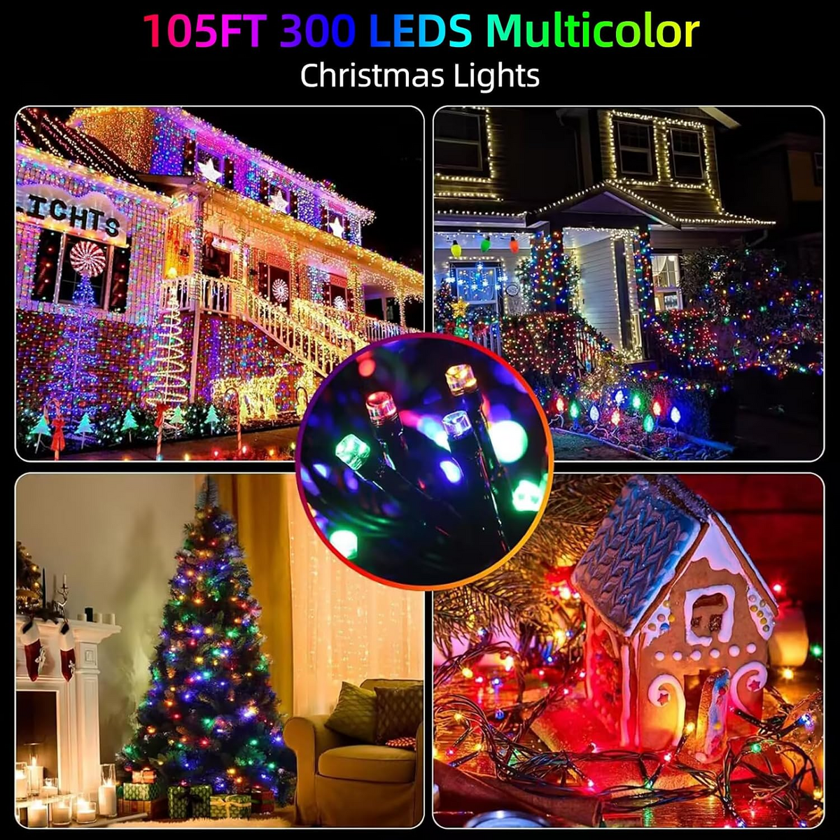 Waterproof Outdoor Christmas String Lights for Garden & Yard